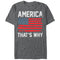 Men's Lost Gods Fourth of July  America That's Why T-Shirt