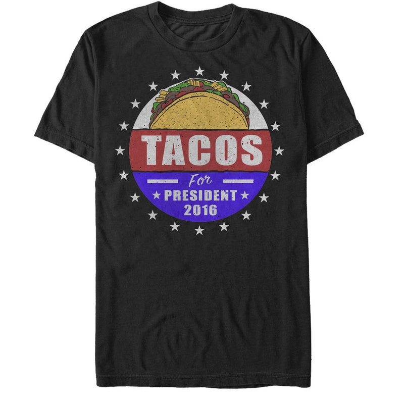 Men's Lost Gods Election Tacos for President 2016 T-Shirt