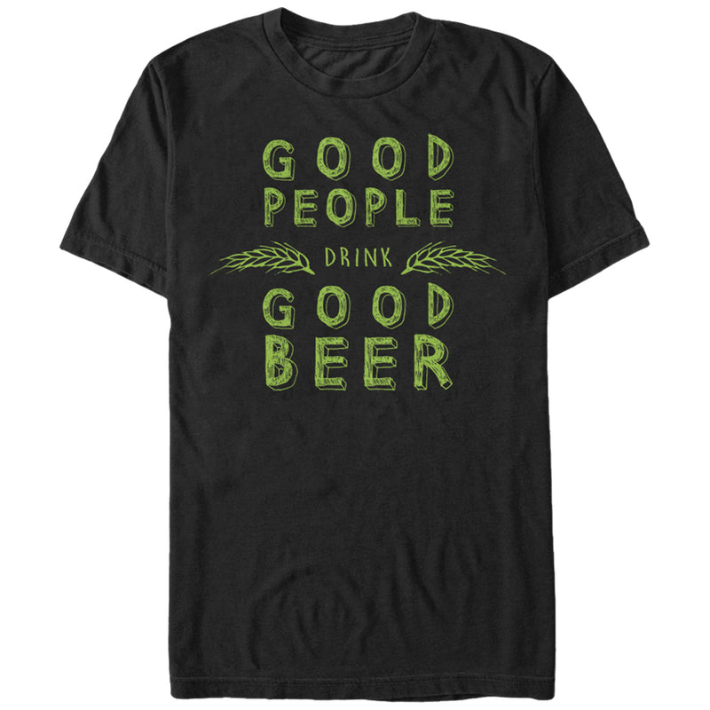 Men's Lost Gods Good People Drink Good Beer T-Shirt