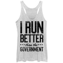 Women's Lost Gods I Run Better Than the Government Racerback Tank Top