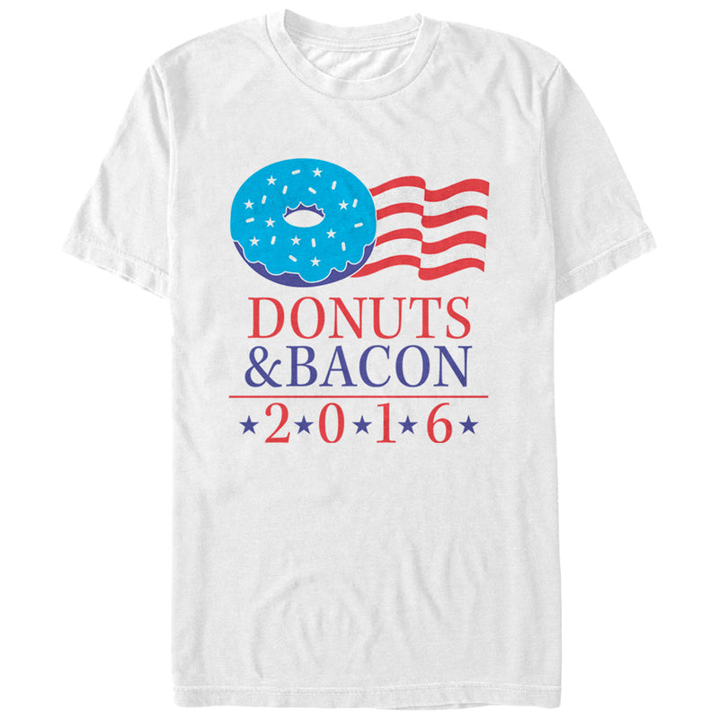Men's Lost Gods Vote Donuts and Bacon T-Shirt