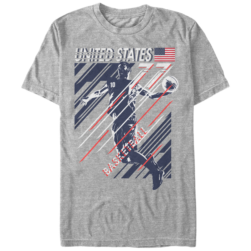 Men's Lost Gods United States 77 Basketball T-Shirt