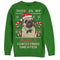 Men's Lost Gods Ugly Christmas Pug & Candy Canes Sweatshirt