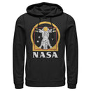 Men's NASA Da Vinci Astronaut Logo Pull Over Hoodie