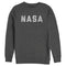 Men's NASA Flat Text Simple Logo Sweatshirt