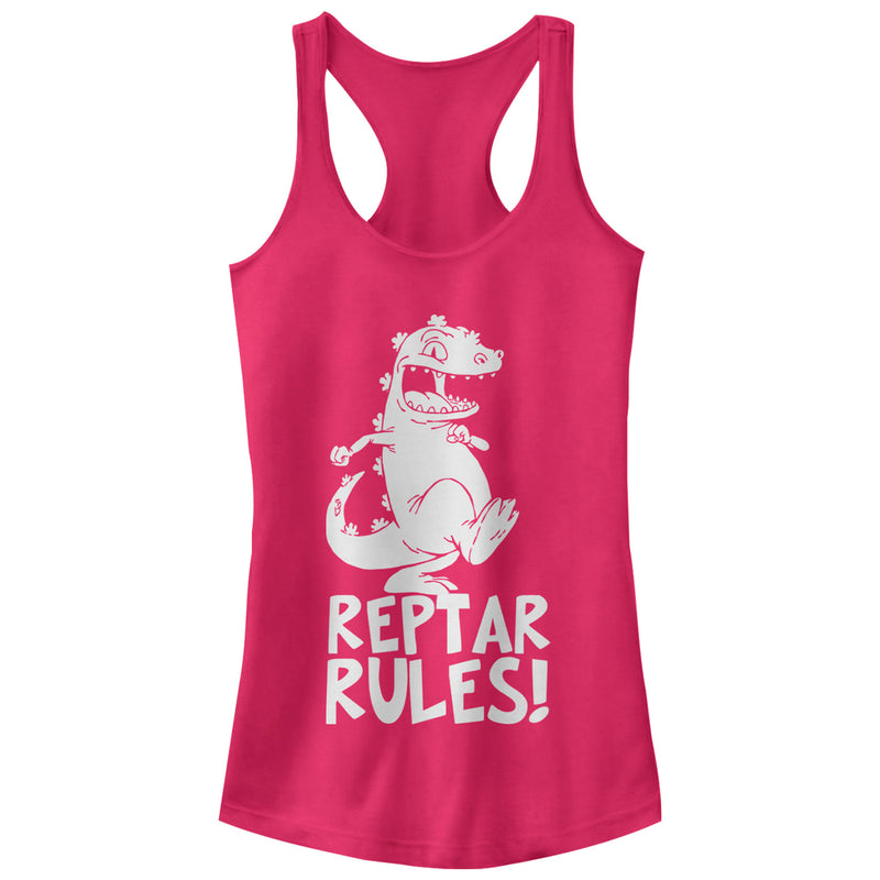 Junior's Rugrats Reptar Rules Racerback Tank Top