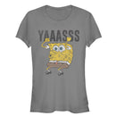 Junior's SpongeBob SquarePants Yasss Cheer T-Shirt
