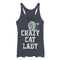 Women's SpongeBob SquarePants Gary Crazy Cat Lady Racerback Tank Top