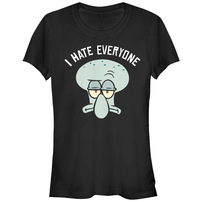 Junior's SpongeBob SquarePants Squidward Hates Everyone T-Shirt