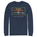 Men's Nintendo Zelda 8-Bit Title Screen Long Sleeve Shirt