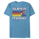 Men's Nintendo Super Mario Rainbow Stripes T-Shirt
