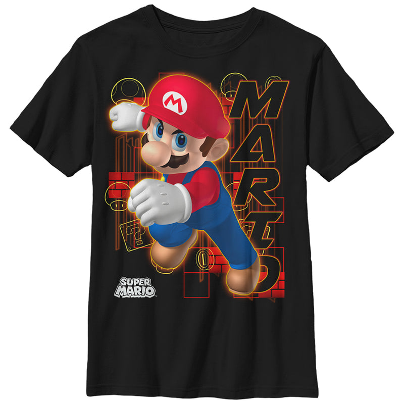 Boy's Nintendo Mario Determination T-Shirt