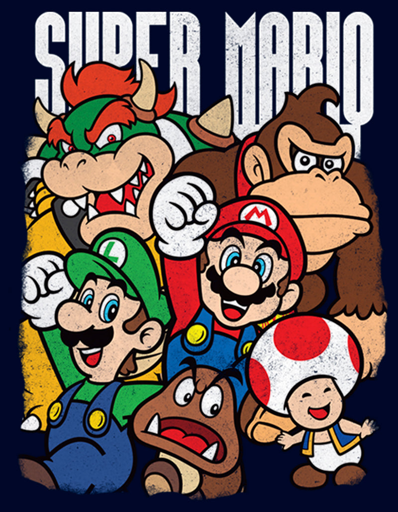 Men's Nintendo Super Mario Party Pull Over Hoodie