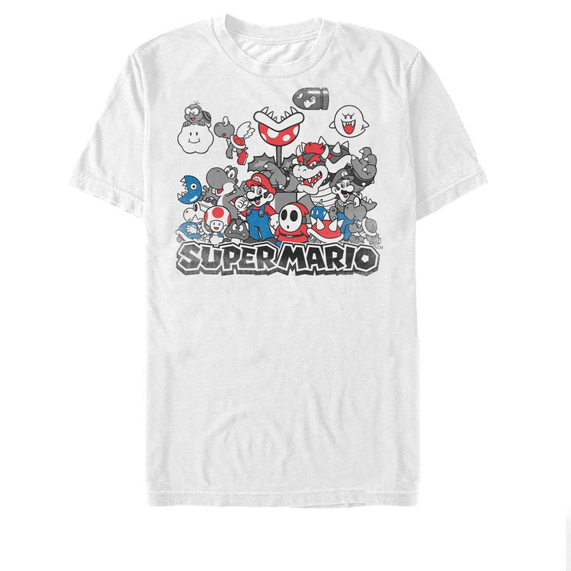 Men's Nintendo Super Mario Color Squad T-Shirt