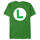 Men's Nintendo Luigi Circle Icon T-Shirt