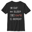 Boy's Nintendo Eat Sleep NES Game Repeat T-Shirt
