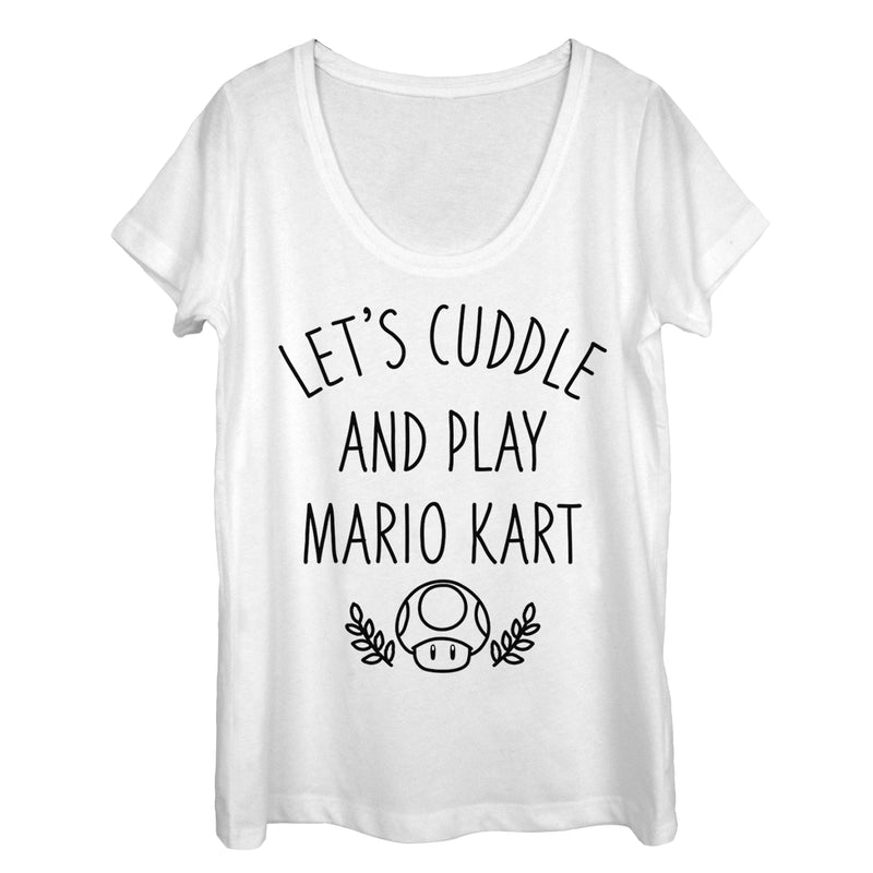 Women's Nintendo Cuddle & Play Mario Kart Scoop Neck