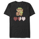 Men's Nintendo Zelda 8-Bit Hearts T-Shirt