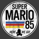 Men's Nintendo Super Mario Retro Rainbow Ring Pull Over Hoodie