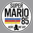 Boy's Nintendo Super Mario Retro Rainbow Ring Pull Over Hoodie