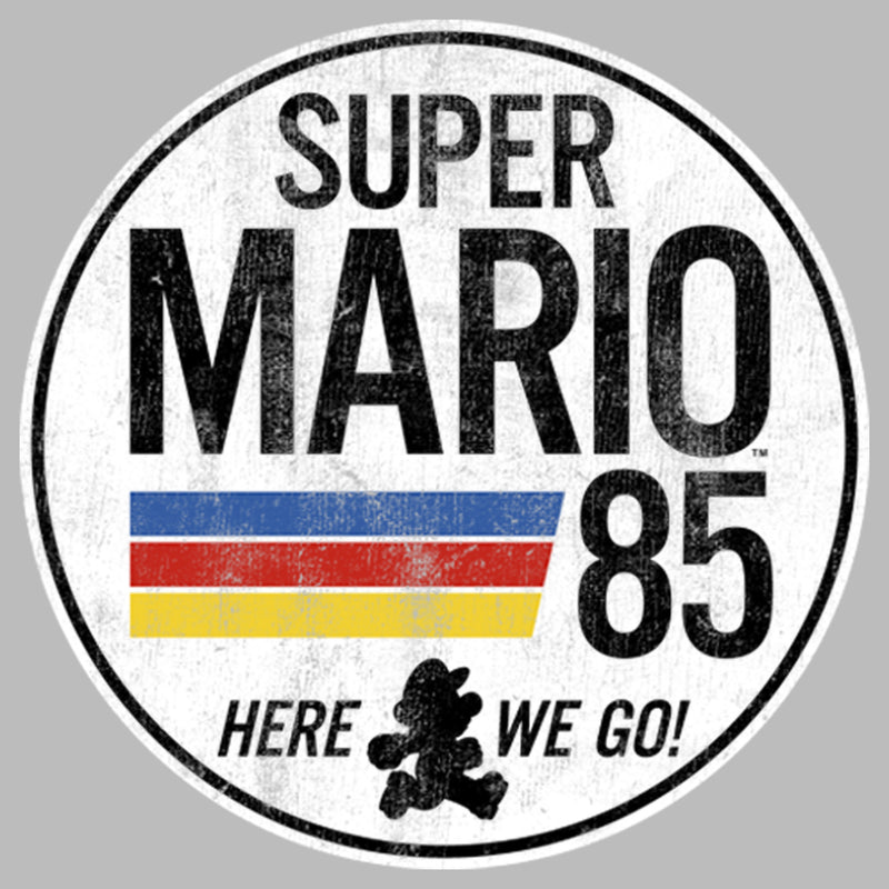 Girl's Nintendo Super Mario Retro Rainbow Ring T-Shirt