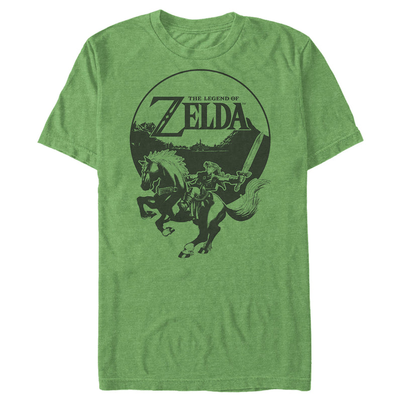 Men's Nintendo Zelda Link Horse Landscape T-Shirt