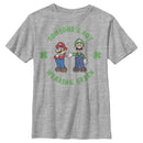 Boy's Nintendo Super Mario and Luigi St. Patrick's Not Wearing T-Shirt