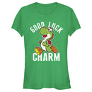 Junior's Nintendo Super Mario Yoshi St. Patrick's Good Luck Charm T-Shirt