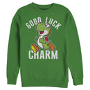 Men's Nintendo Super Mario Yoshi St. Patrick's Good Luck Charm Sweatshirt