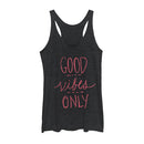 Women's Peaceful Warrior Good Vibes Only Racerback Tank Top