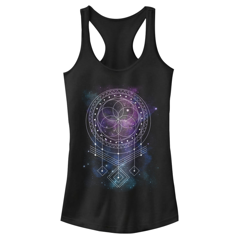 Junior's Lost Gods Starry Mosaic Ornament Racerback Tank Top