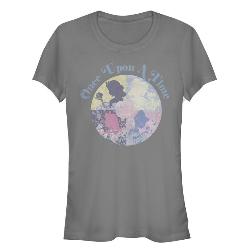 Junior's Disney Princesses Once Upon a Time Profile T-Shirt