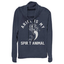 Junior's The Little Mermaid Ariel Spirit Animal Cowl Neck Sweatshirt