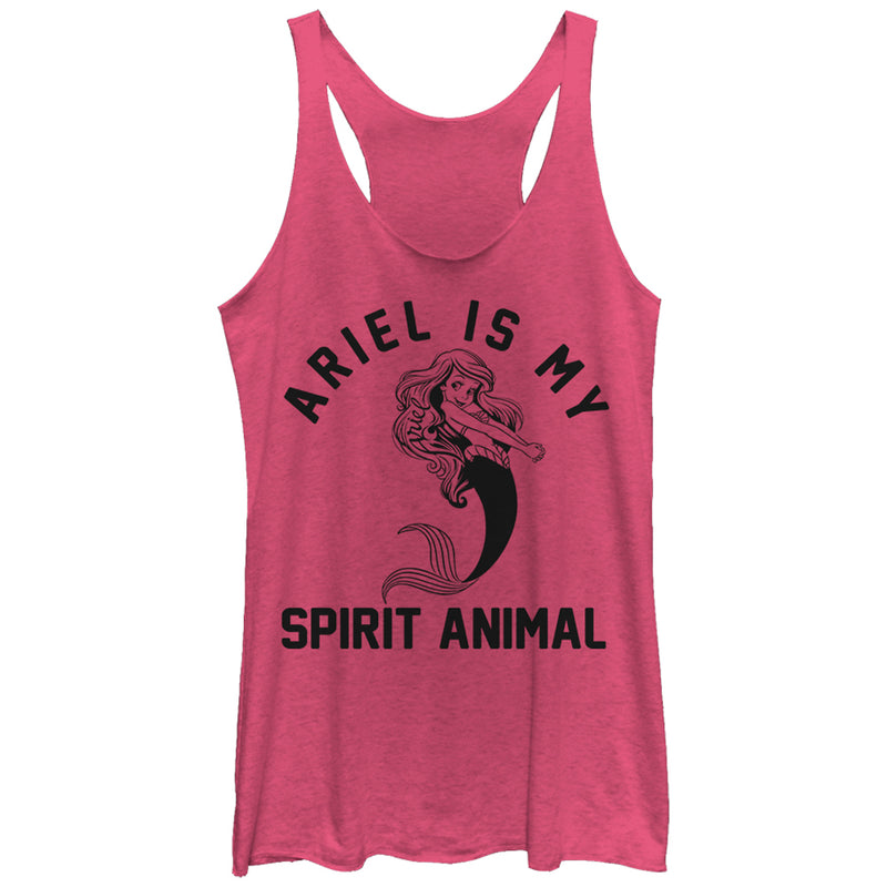 Women's The Little Mermaid Ariel Spirit Animal Racerback Tank Top
