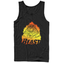 Men's Beauty and the Beast Sketch Profile Tank Top