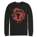 Men's Mulan Dragon Symbol Long Sleeve Shirt