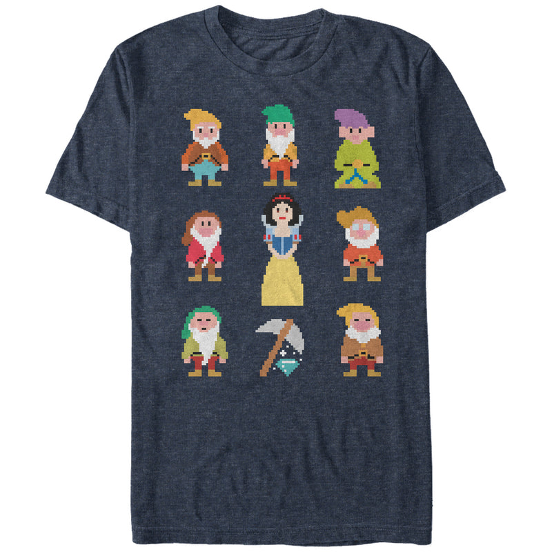 Men's Snow White and the Seven Dwarfs Pixels T-Shirt