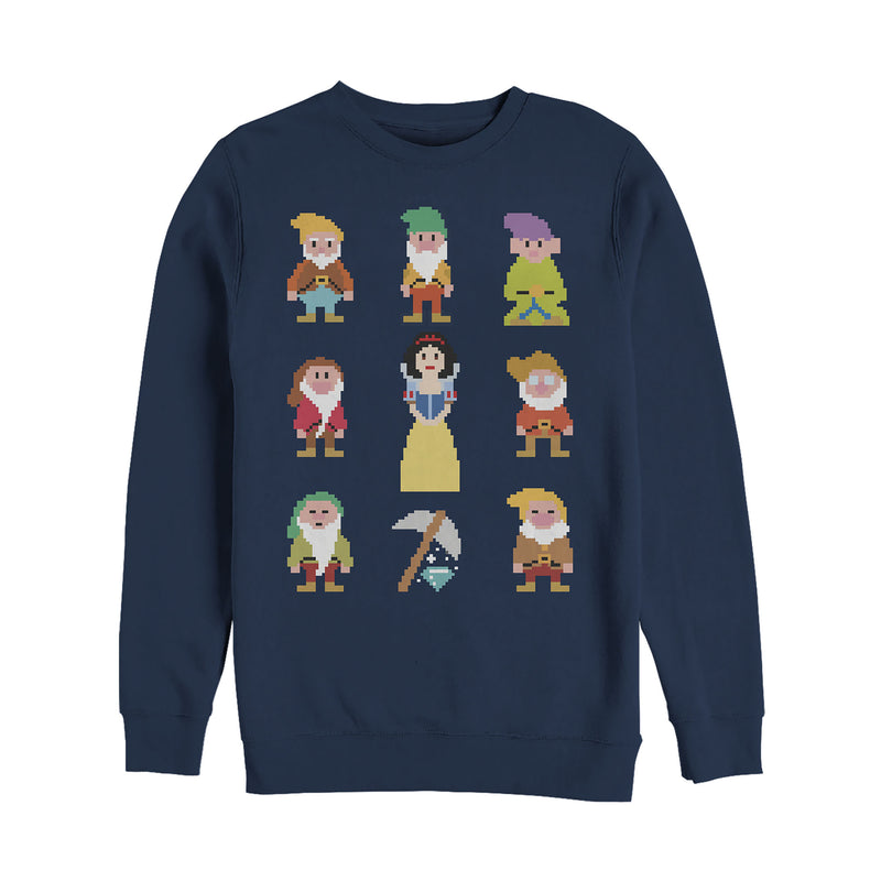 Men's Snow White and the Seven Dwarfs Pixels Sweatshirt