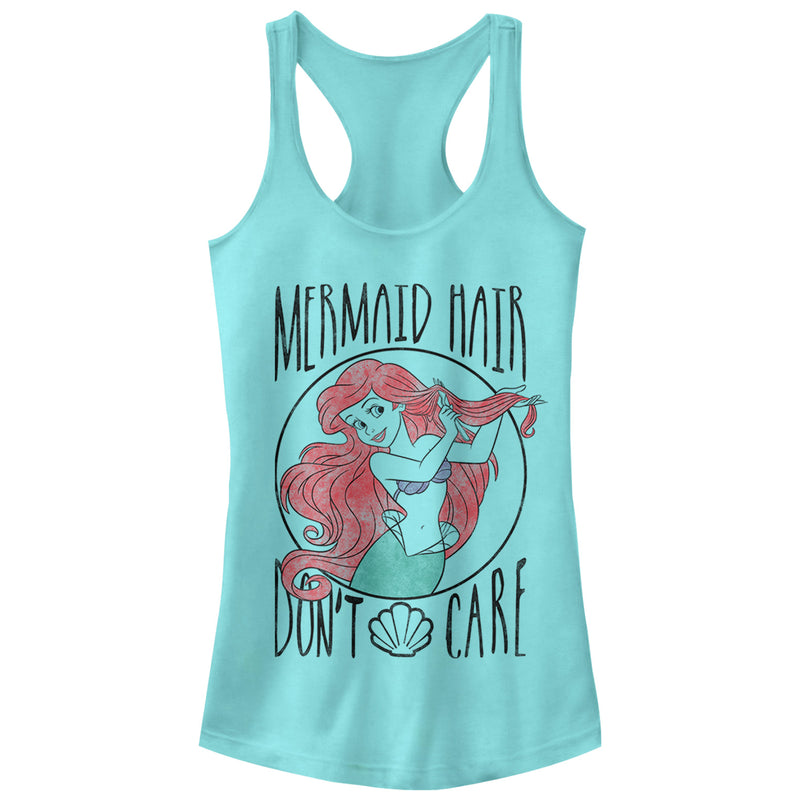 Junior's The Little Mermaid Ariel Hair Don't Care Racerback Tank Top
