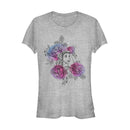 Junior's Beauty and the Beast Belle Floral Triangle T-Shirt