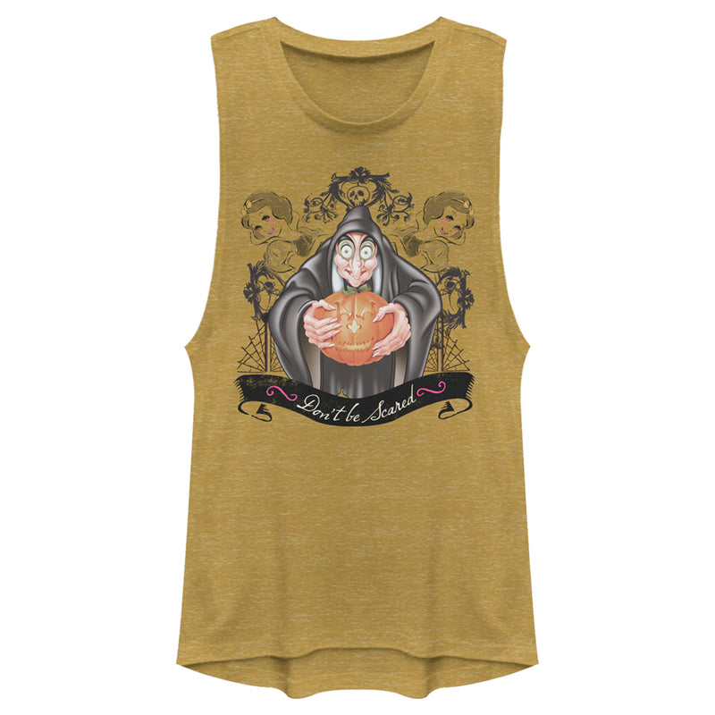 Junior's Snow White and the Seven Dwarfs Evil Queen Pumpkin Festival Muscle Tee