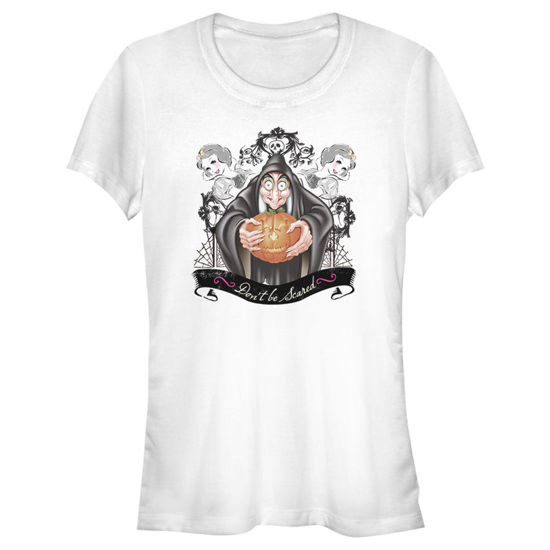 Junior's Snow White and the Seven Dwarfs Evil Queen Pumpkin T-Shirt