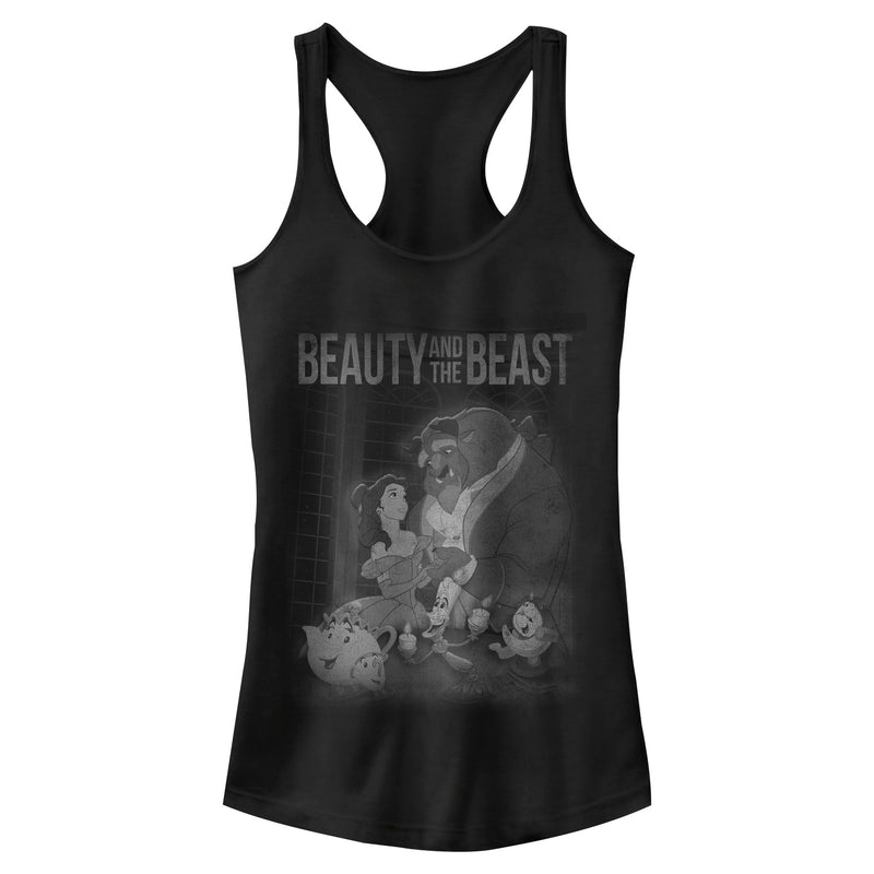 Junior's Beauty and the Beast Timeless Racerback Tank Top