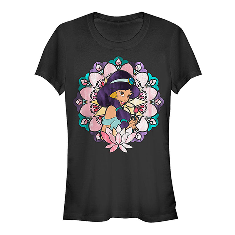 Junior's Aladdin Jasmine Lotus Flower T-Shirt