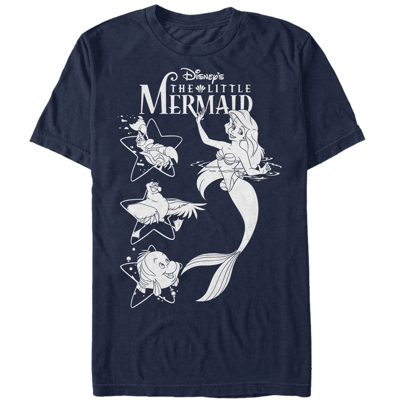 Men's The Little Mermaid Ariel's Pals T-Shirt