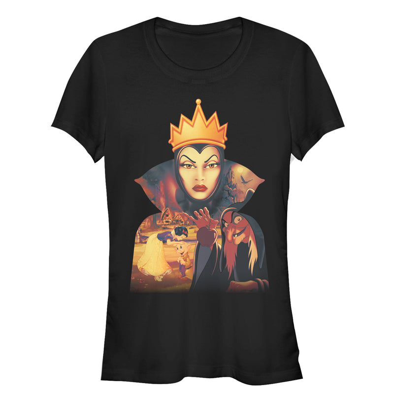 Junior's Snow White and the Seven Dwarfs Evil Queen Pose T-Shirt