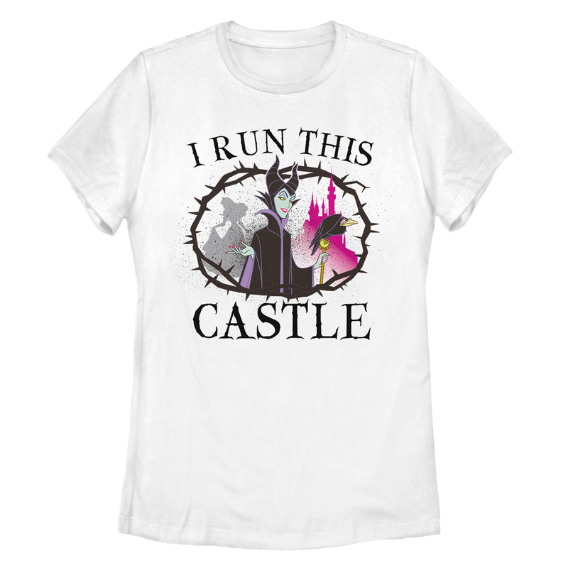 Women's Sleeping Beauty Maleficent Castle T-Shirt