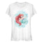 Junior's The Little Mermaid Ariel Watercolor Print T-Shirt