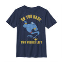 Boy's Aladdin Genie Two Wishes Left T-Shirt