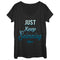 Women's Finding Dory Just Keep Swimming Motto Scoop Neck